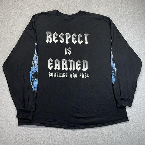 Support Local Tribesmen Motorcycle Long Sleeve T-Shirt Men’s 3XL Black Graphic - Picture 6 of 11